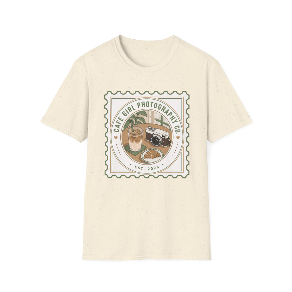 Cafe Girl Photography Badge T-shirt