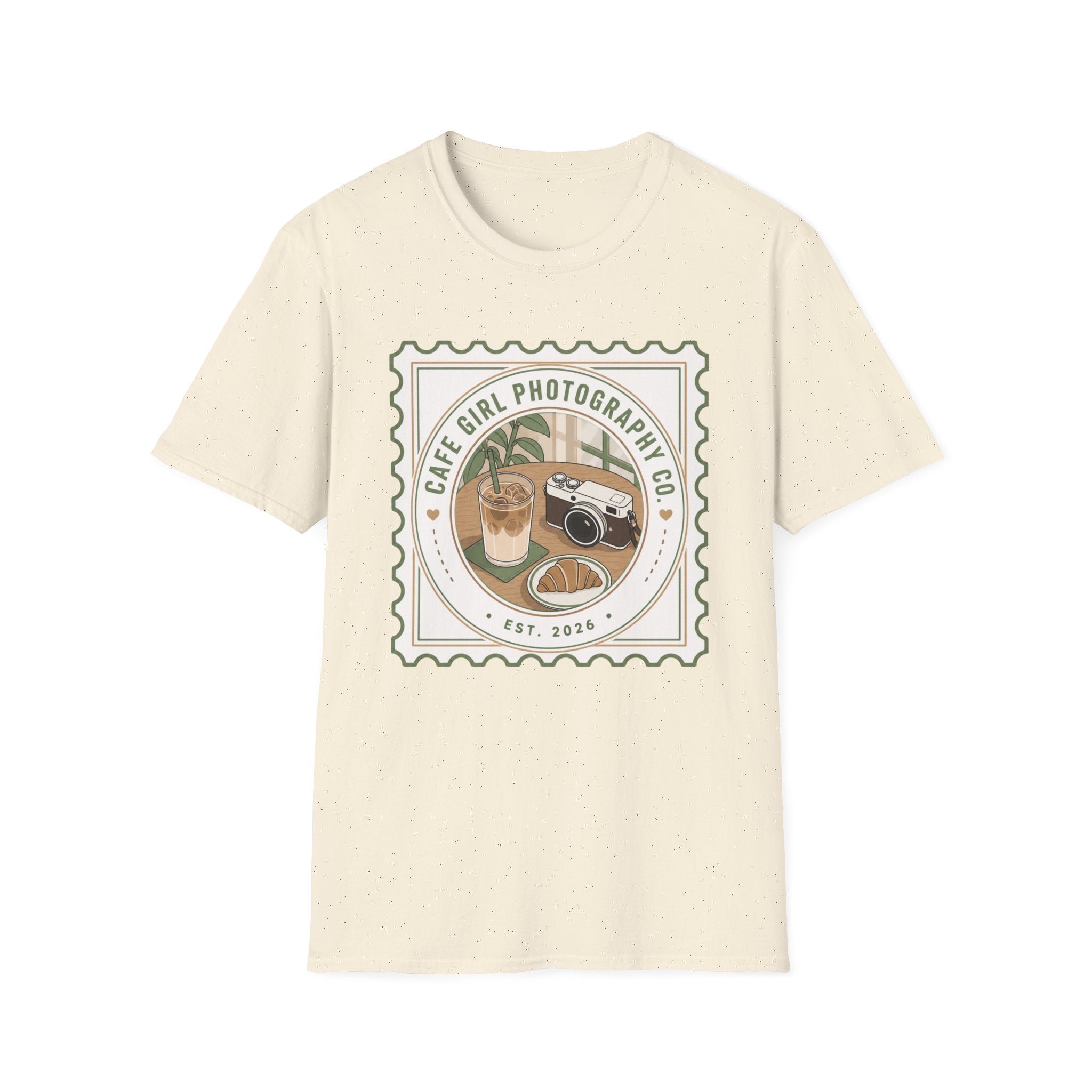 Cafe Girl Photography Badge T-shirt
