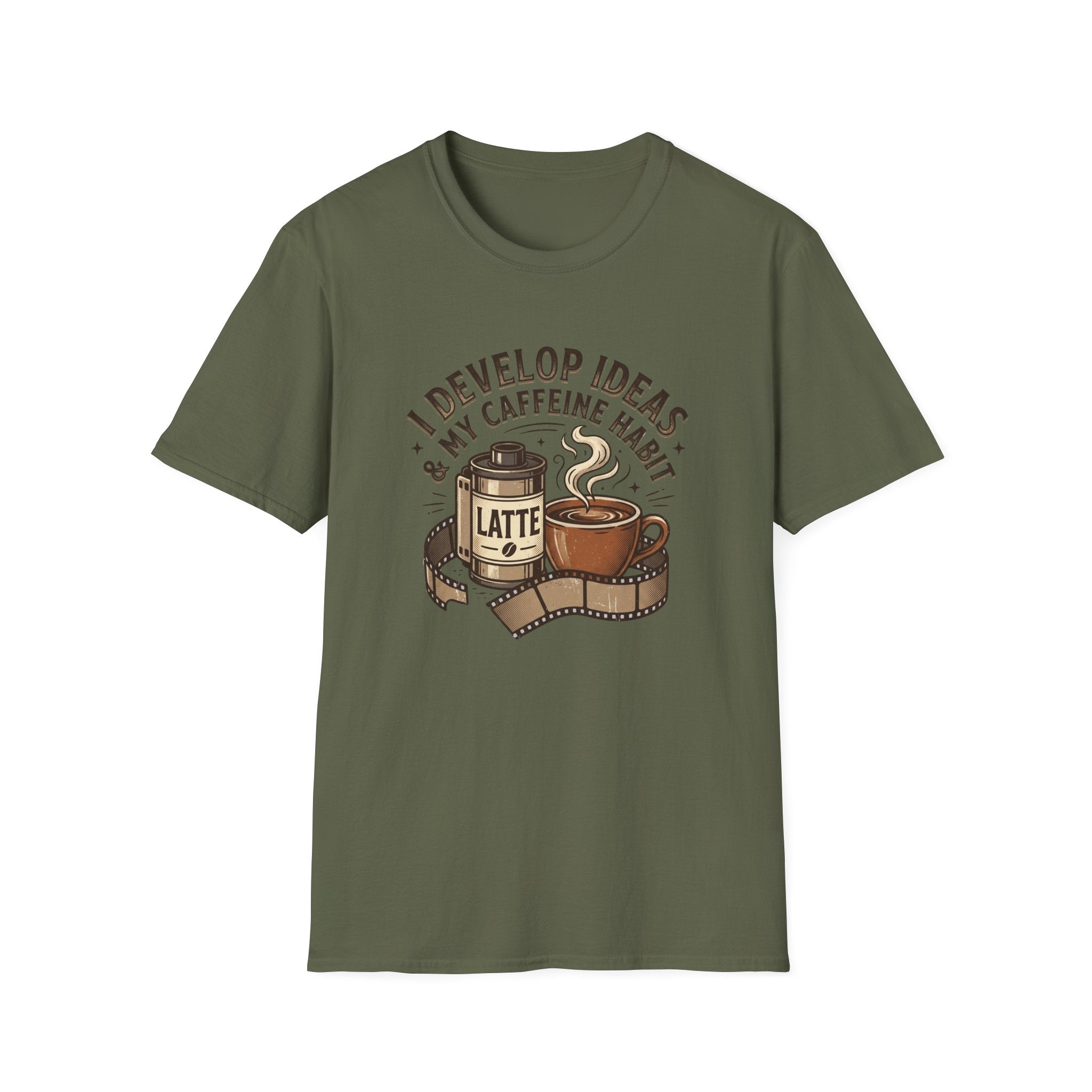 I Develop Ideas & My Caffeine Habit T-Shirt