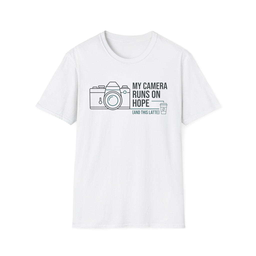 My Camera Runs on Hope & Latte T-Shirt