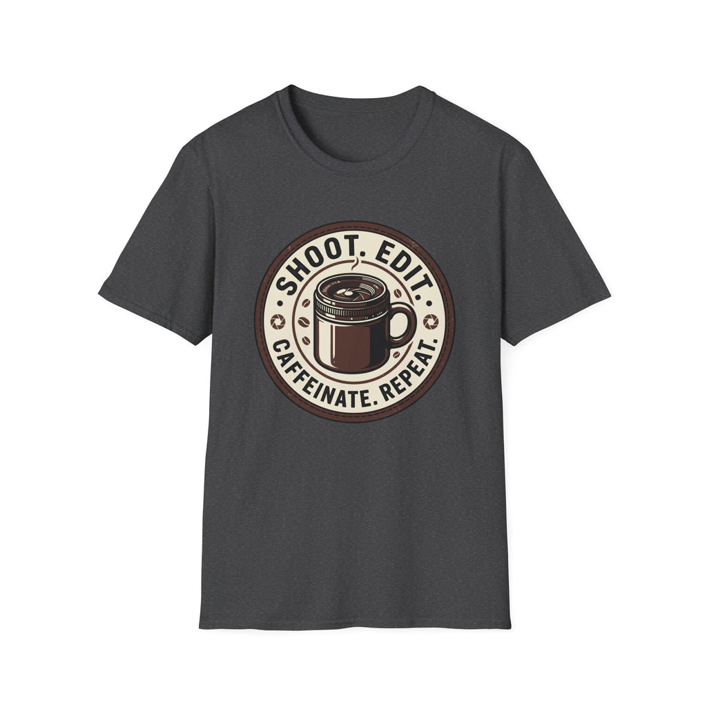 Shoot Edit Caffeinated Repeat T-Shirt