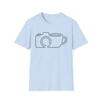 Camera & Mug Line Art T-Shirt