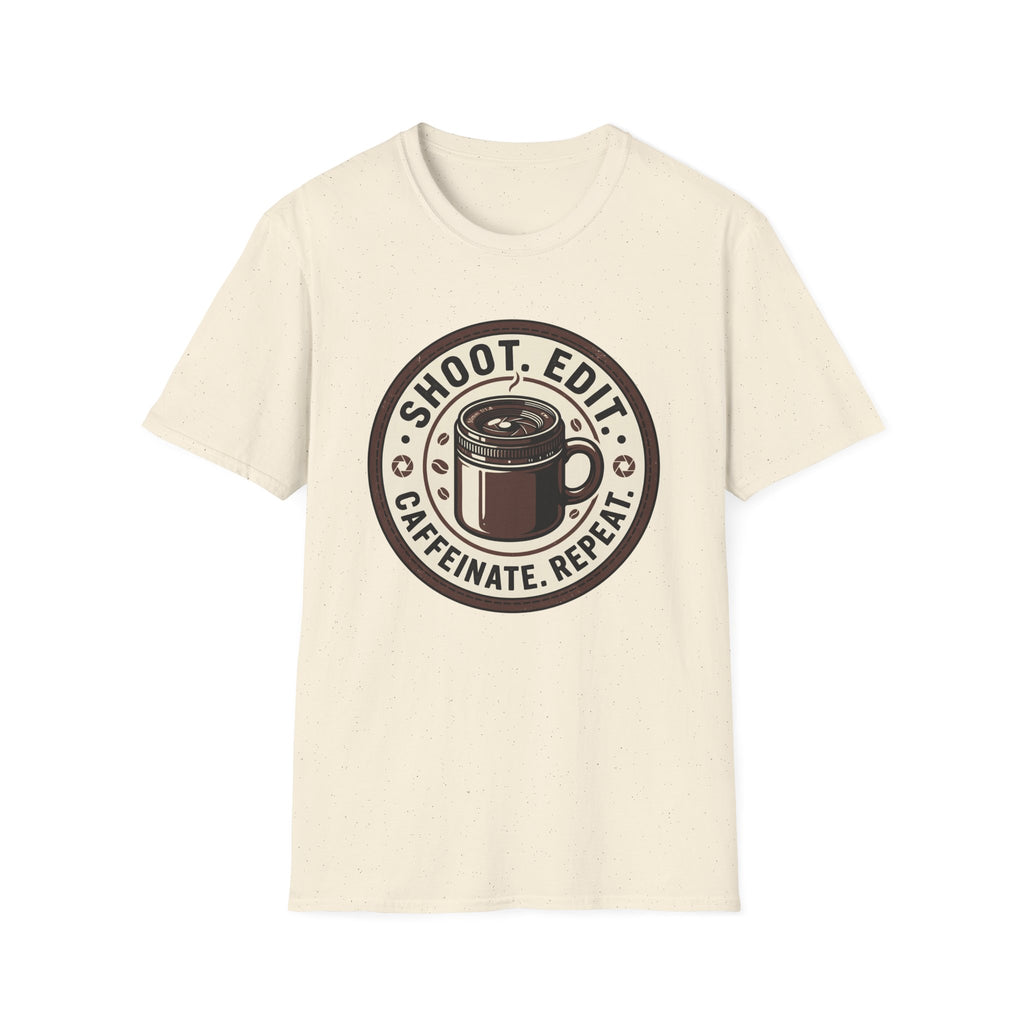 Shoot Edit Caffeinated Repeat T-Shirt