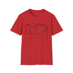 Camera & Mug Line Art T-Shirt