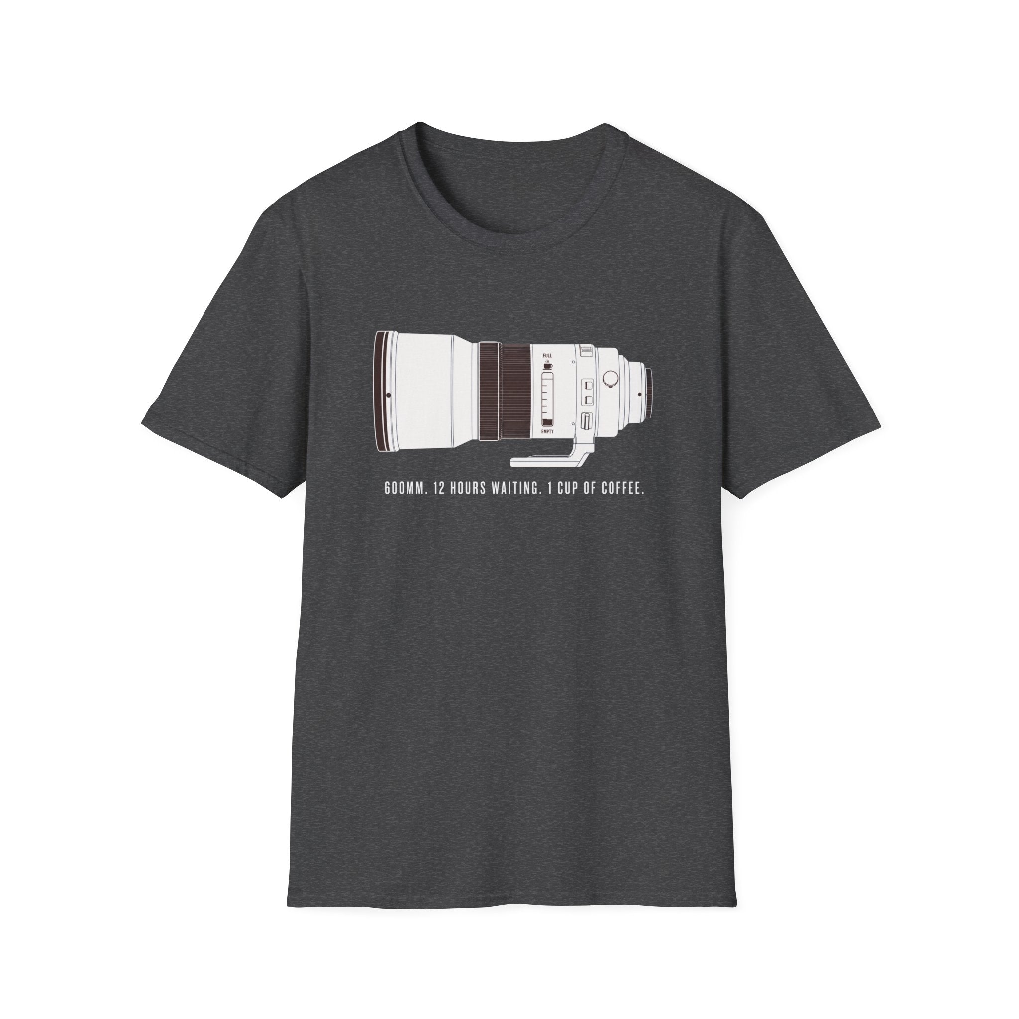 Telephoto Lens With Coffee Motif T-shirt
