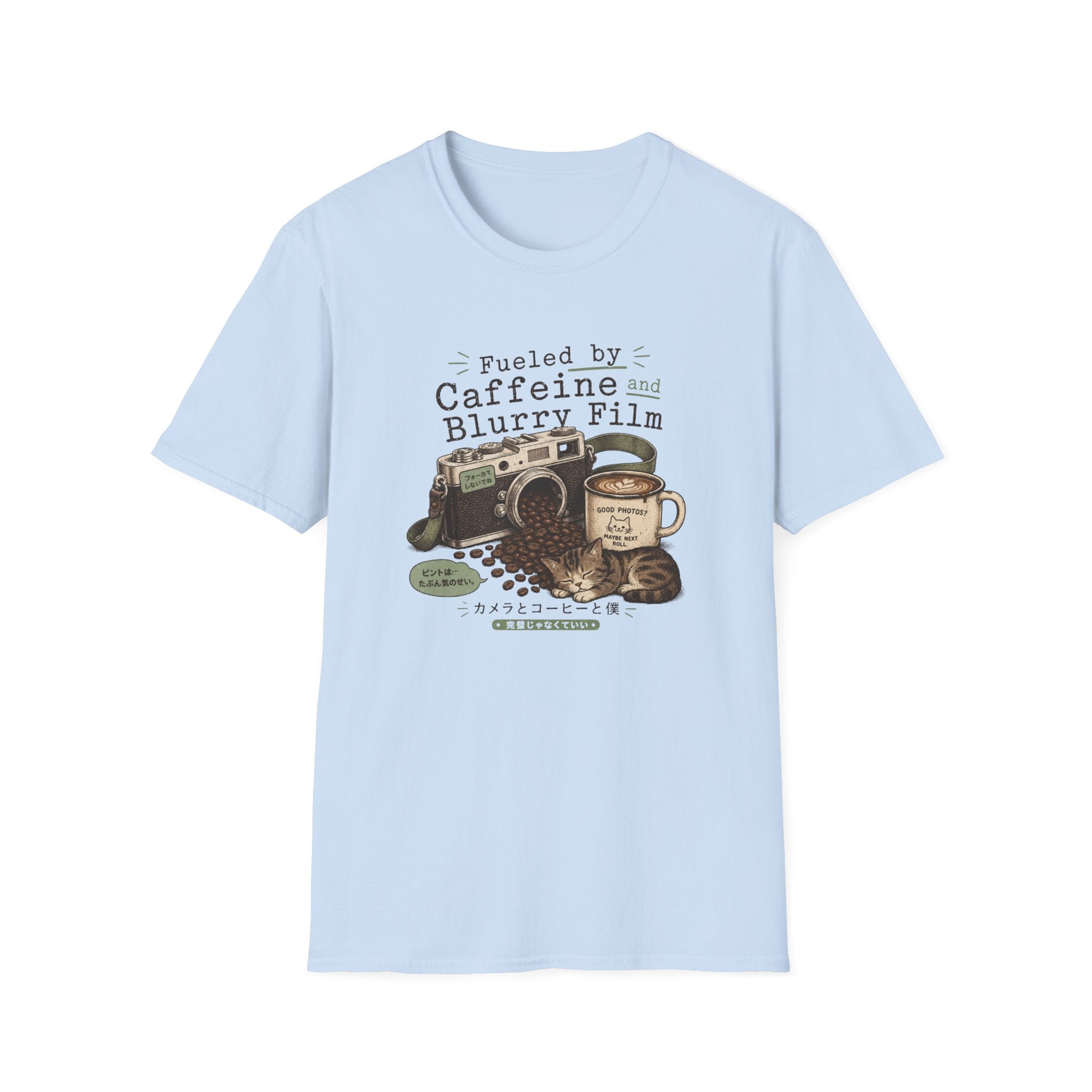 Caffeine, Cameras & Cozy Vibes T-shirt