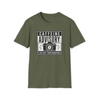 Caffeine Advisory Explicit Photographer T-shirt