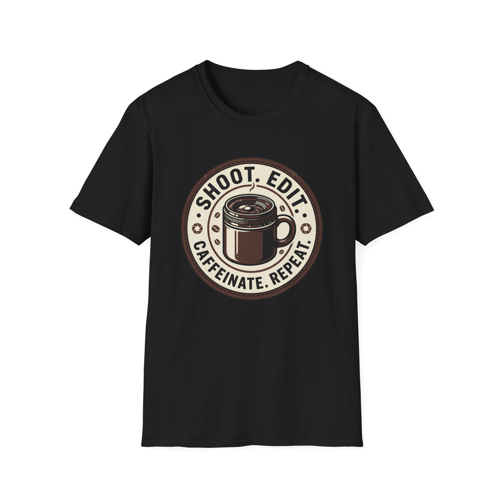 Shoot Edit Caffeinated Repeat T-Shirt