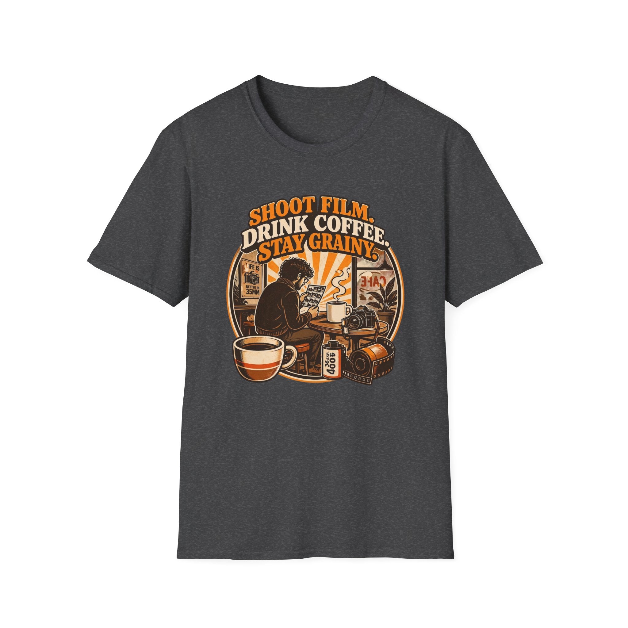 Shoot Film Drink Coffee Stay Grainy T-Shirt