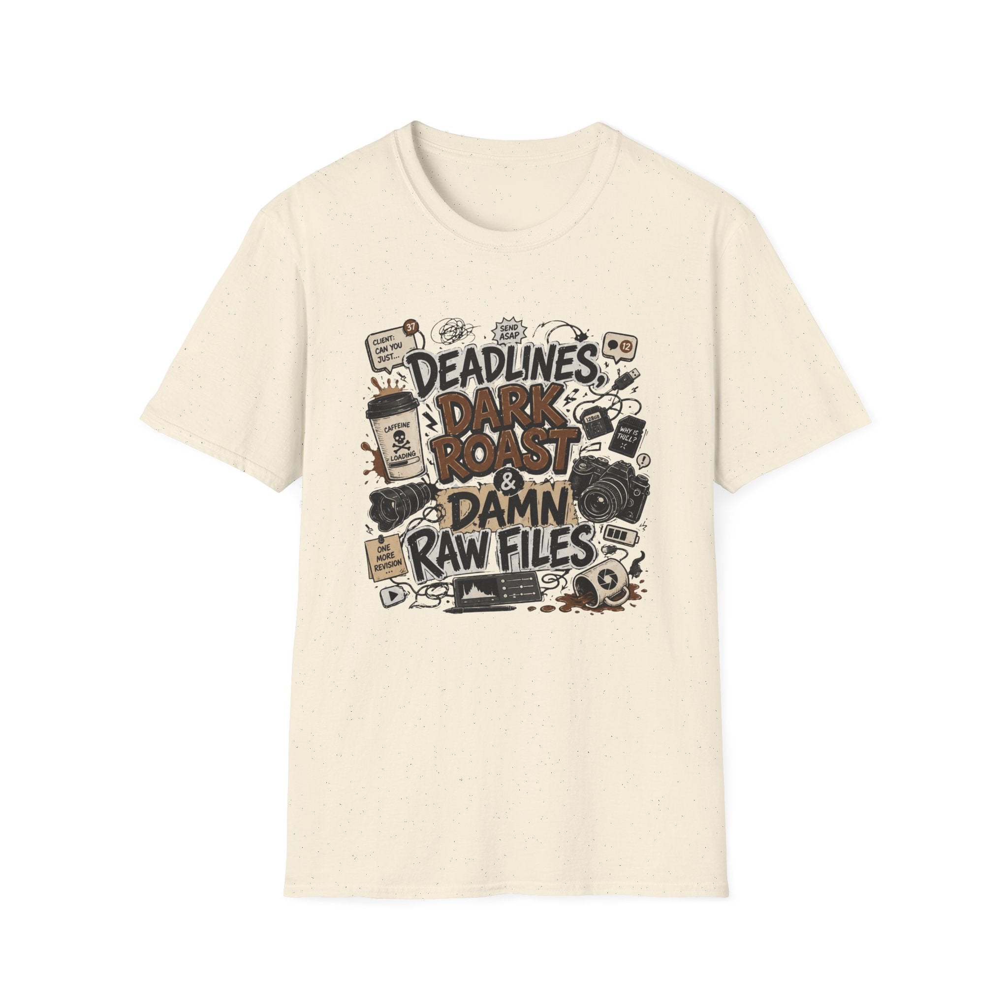 Deadlines Dark Roast & Damn Raw Files T-Shirt