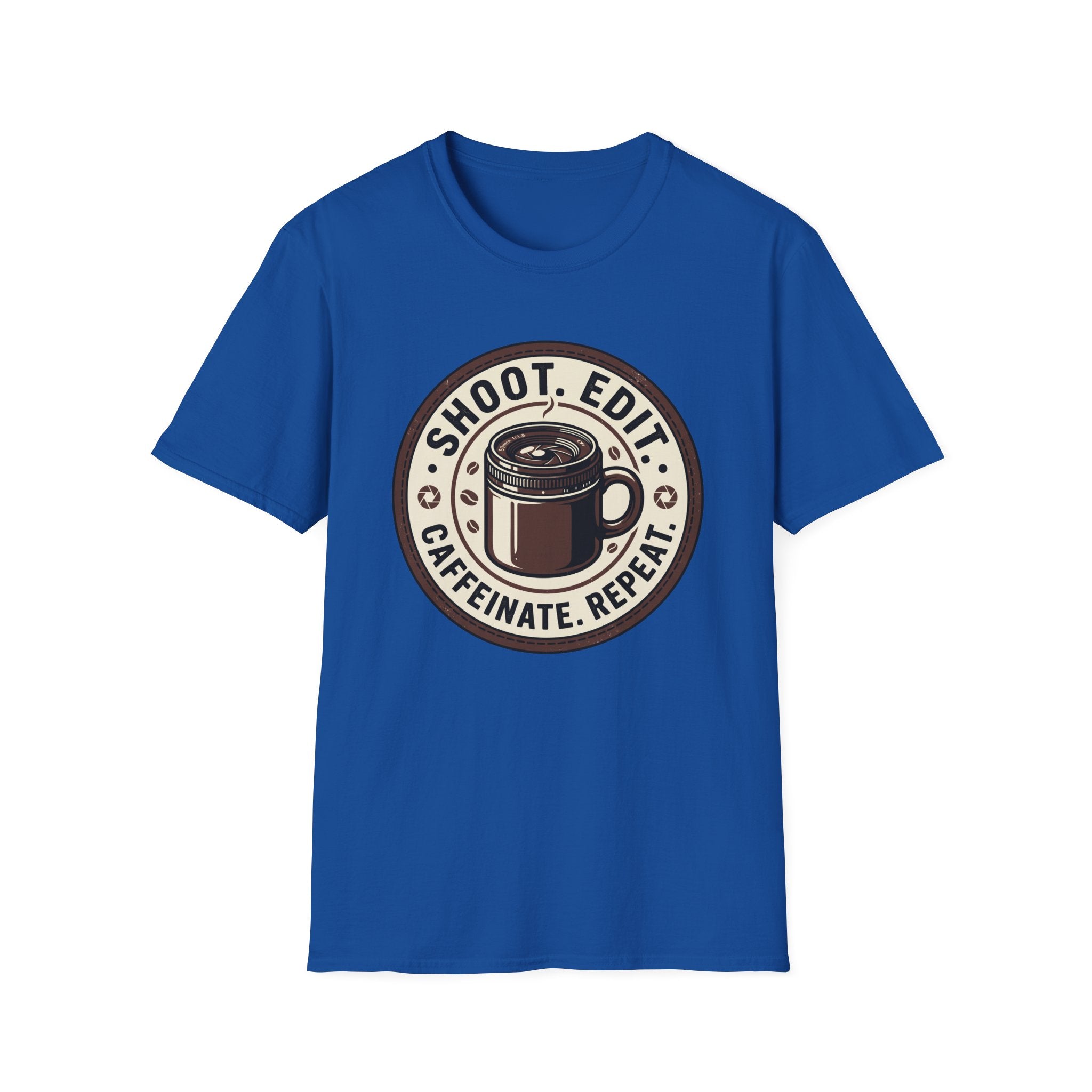 Shoot Edit Caffeinated Repeat T-Shirt