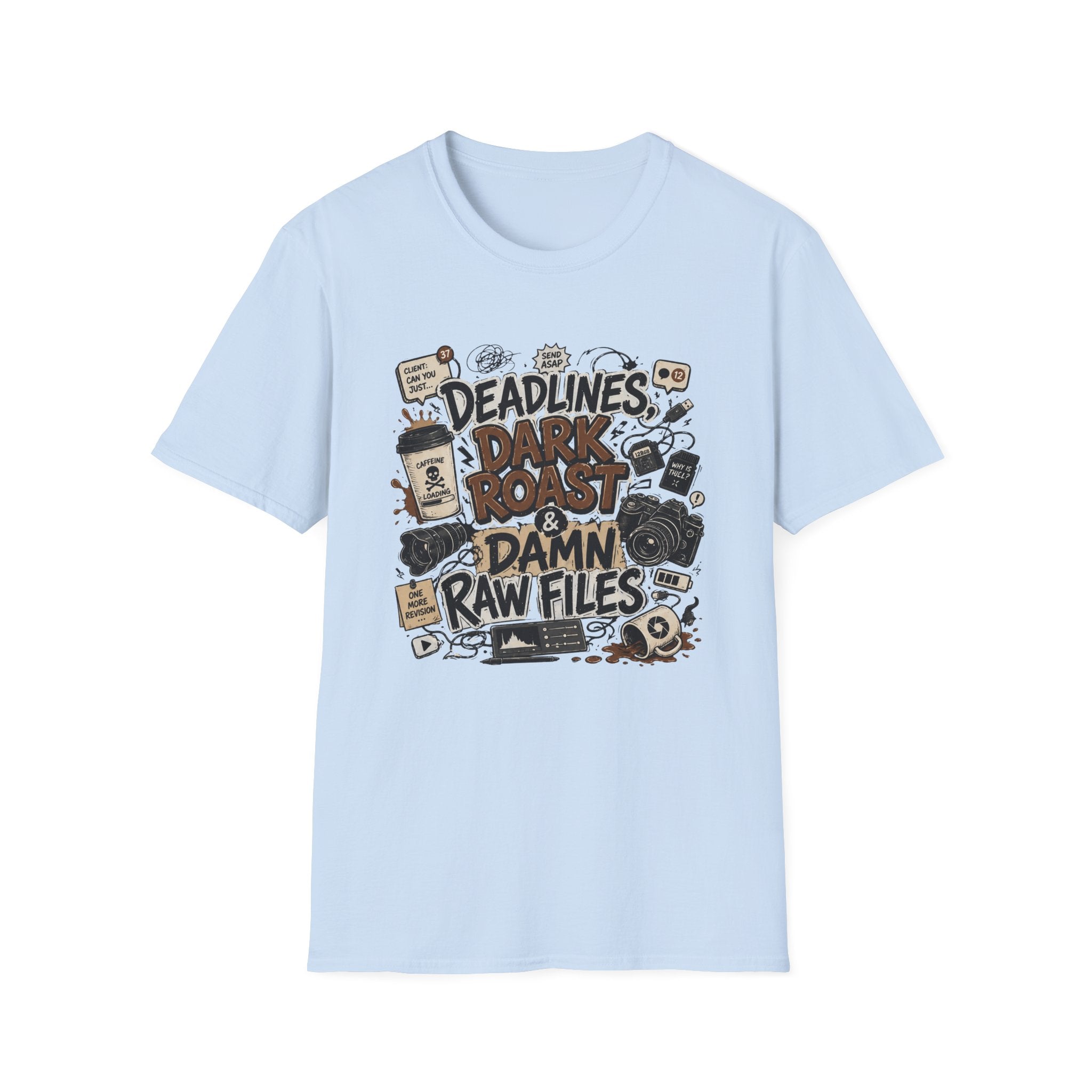 Deadlines Dark Roast & Damn Raw Files T-Shirt