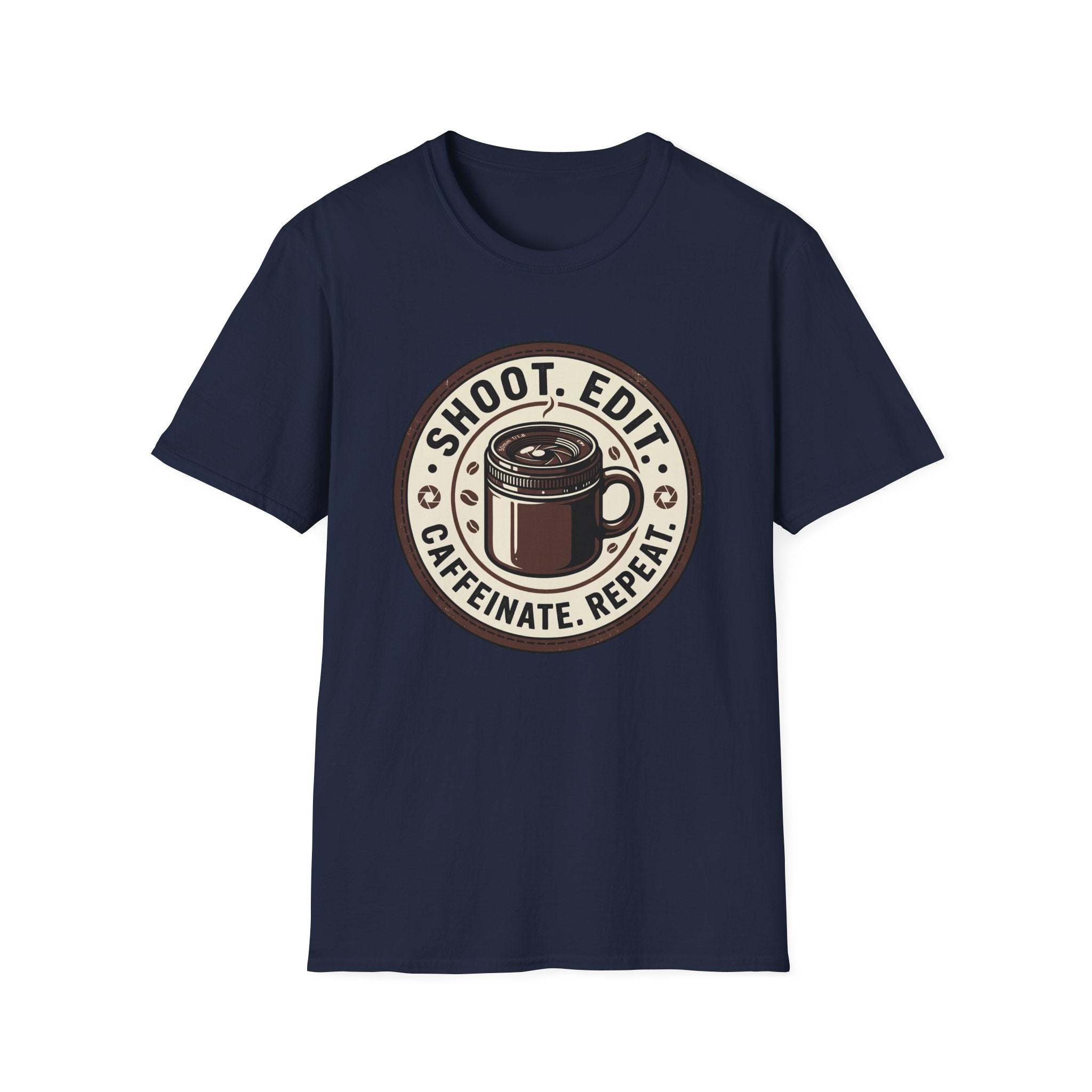 Shoot Edit Caffeinated Repeat T-Shirt