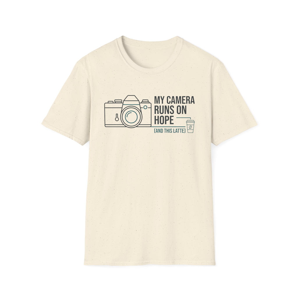 My Camera Runs on Hope & Latte T-Shirt