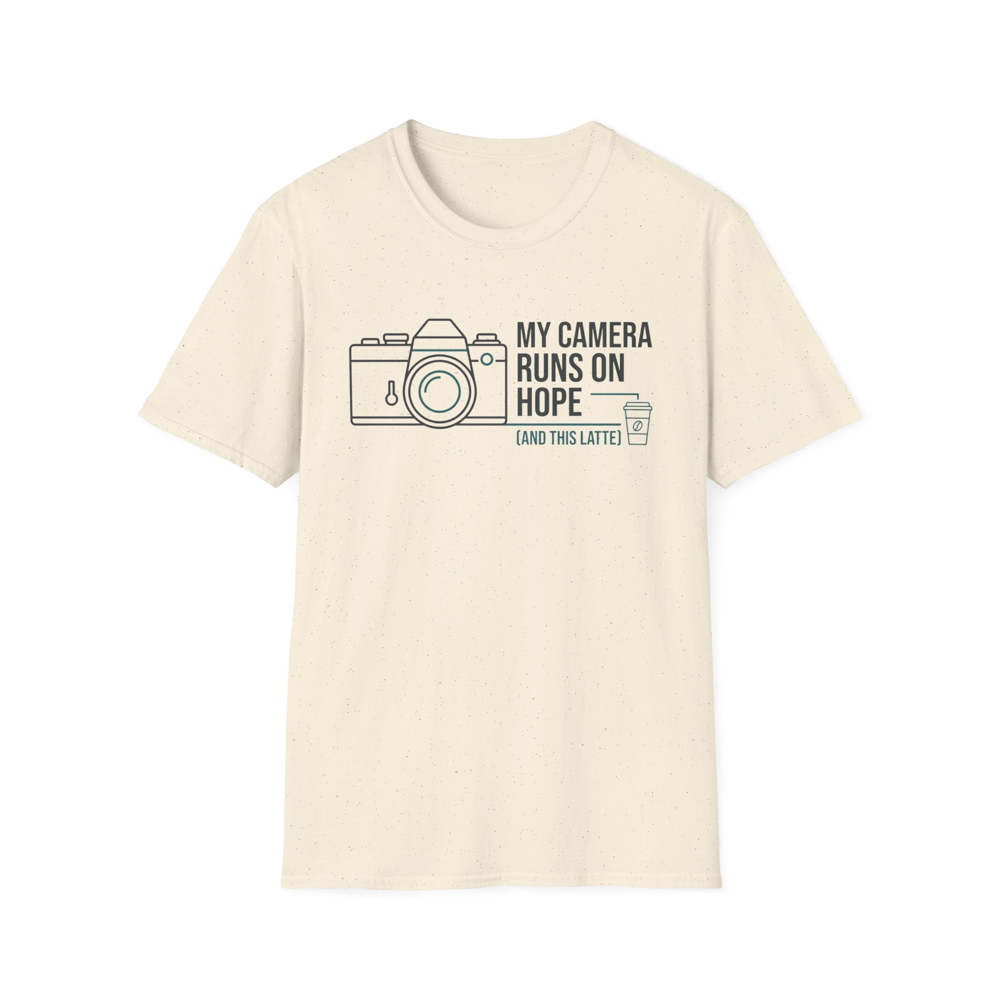 My Camera Runs on Hope & Latte T-Shirt