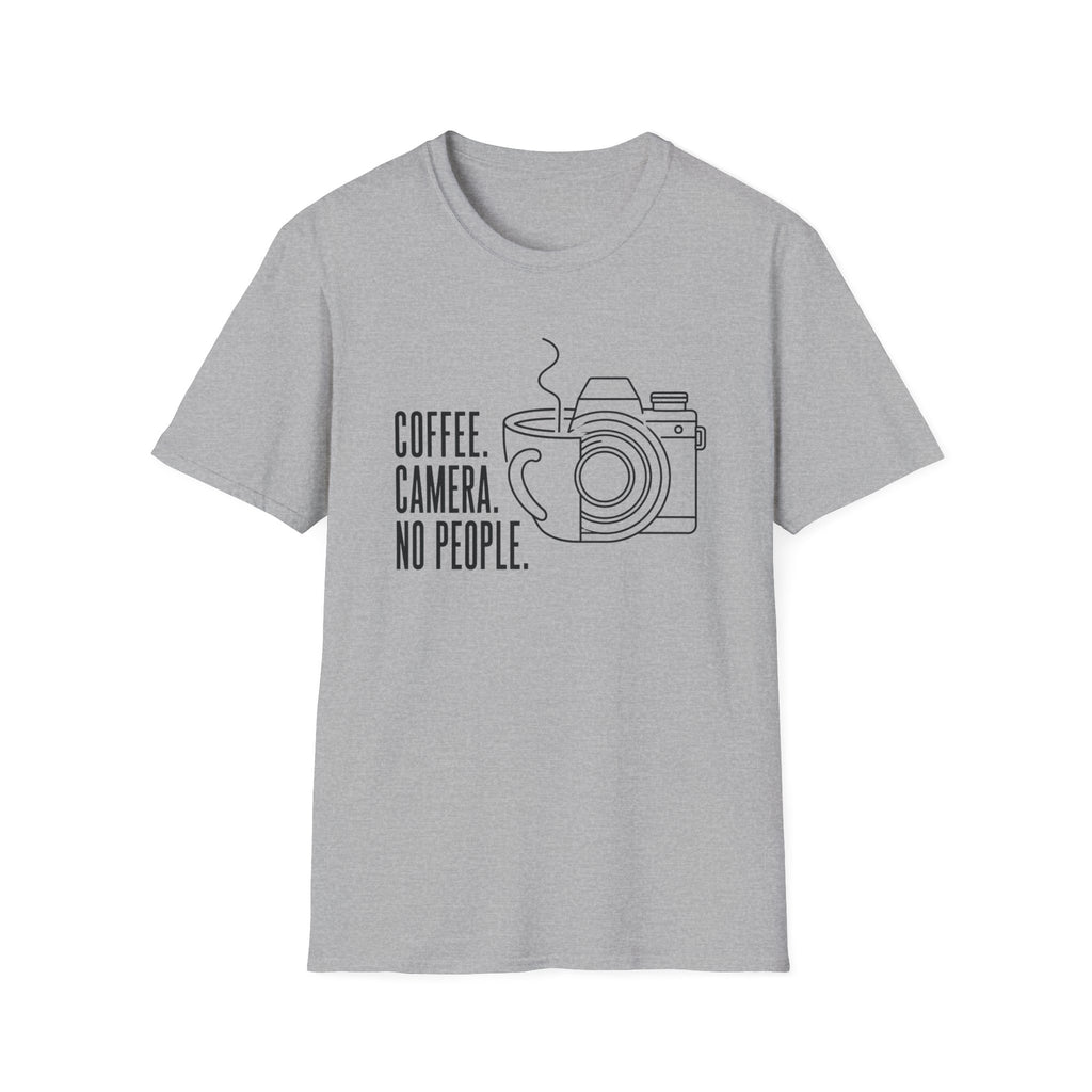 Coffee & Camera Fusion Art - T-Shirt