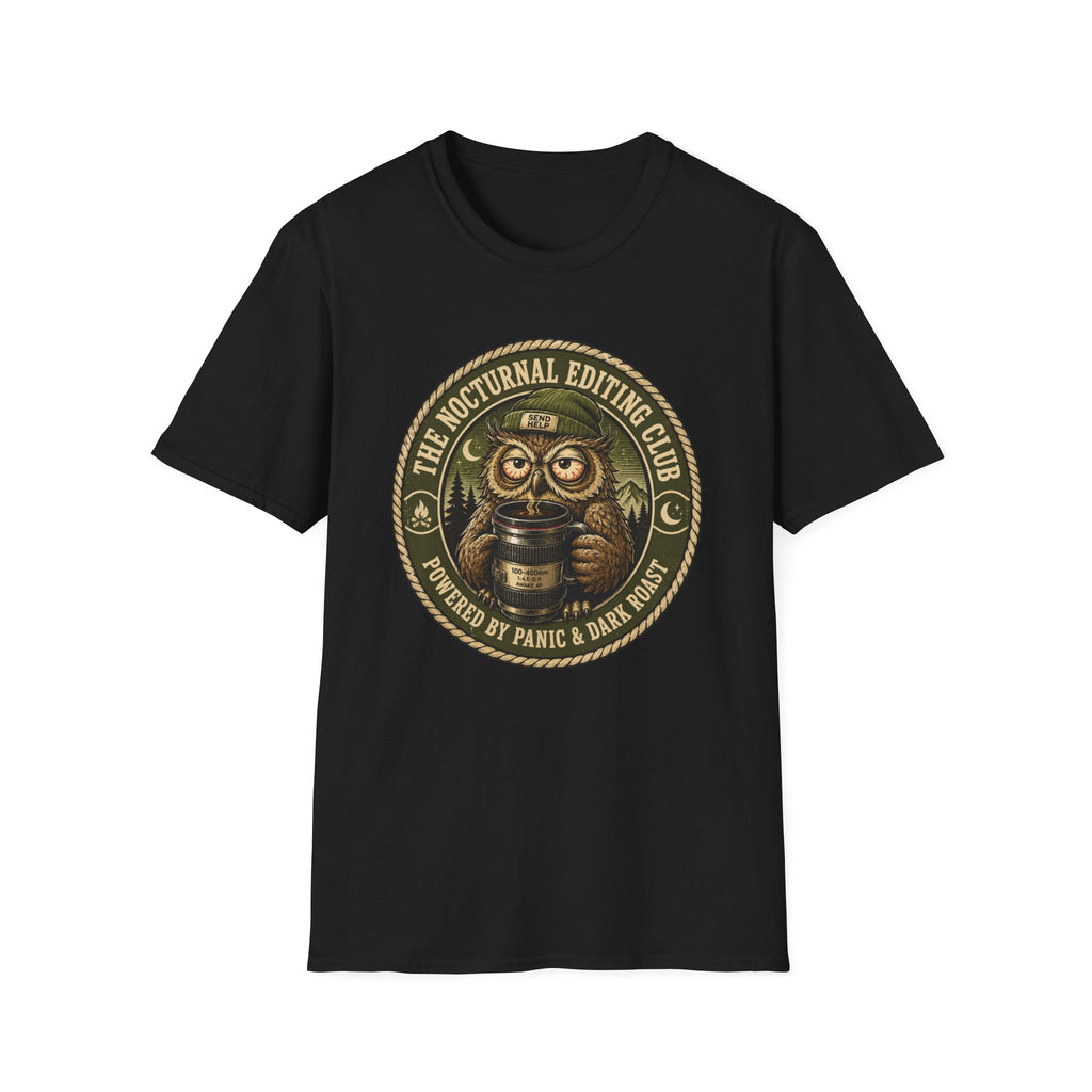 Nocturnal Editing Club Logo - Tshirt