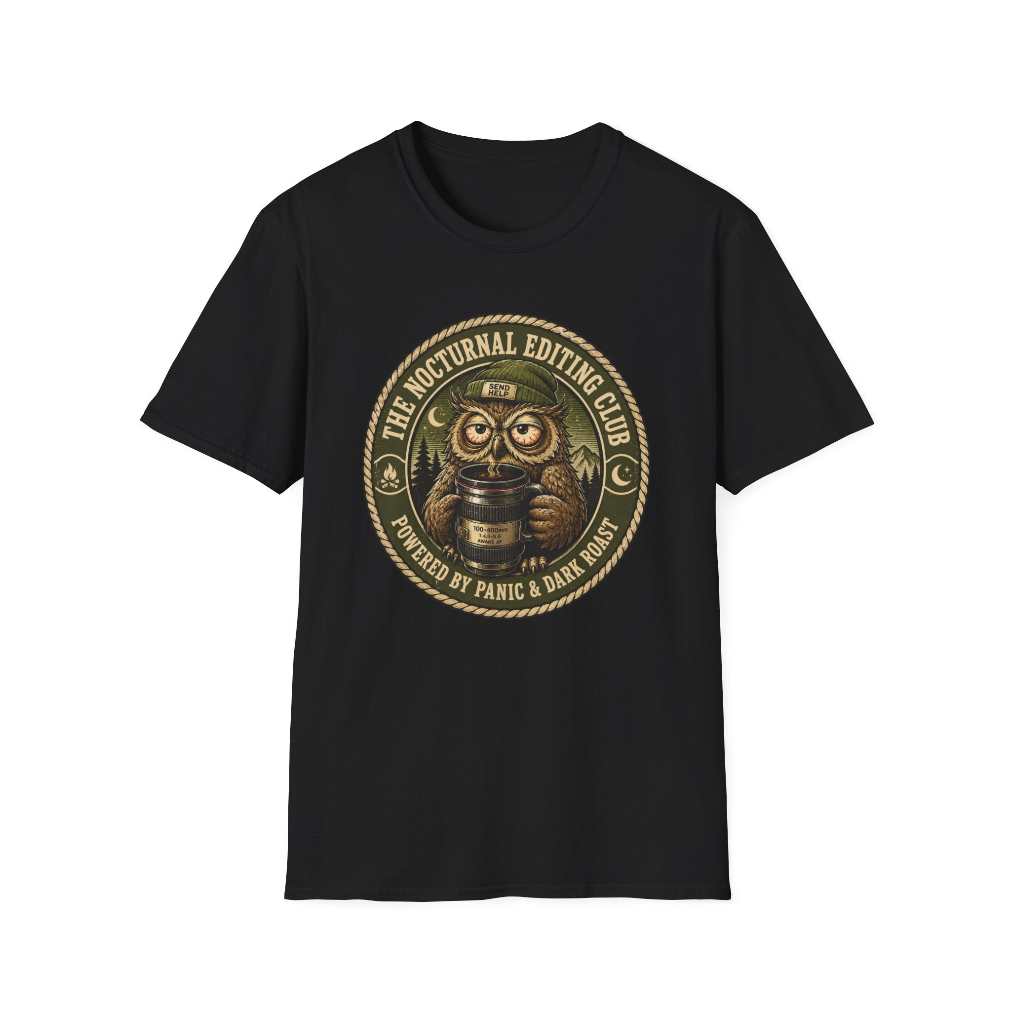 Nocturnal Editing Club Logo - Tshirt