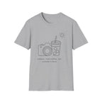 Camera, Iced Coffee, Sun. Summer’s Here T-shirt