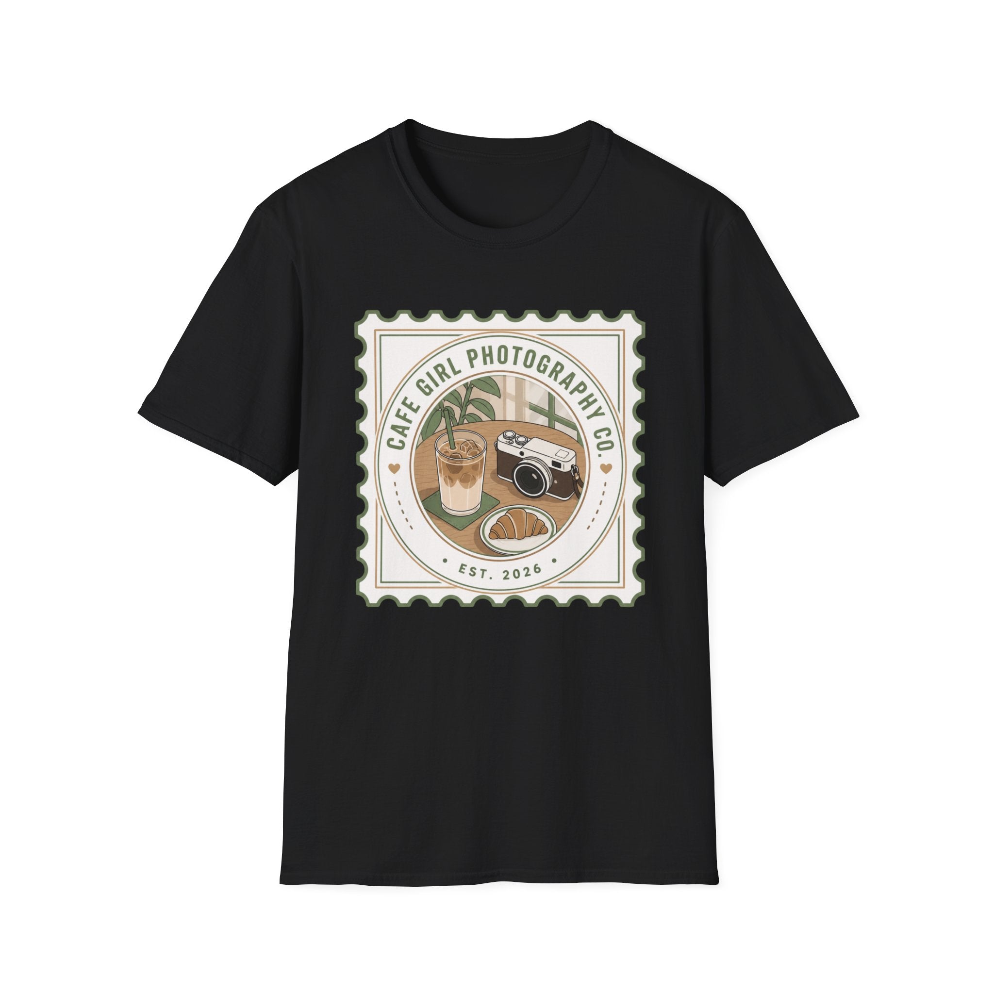 Cafe Girl Photography Badge T-shirt