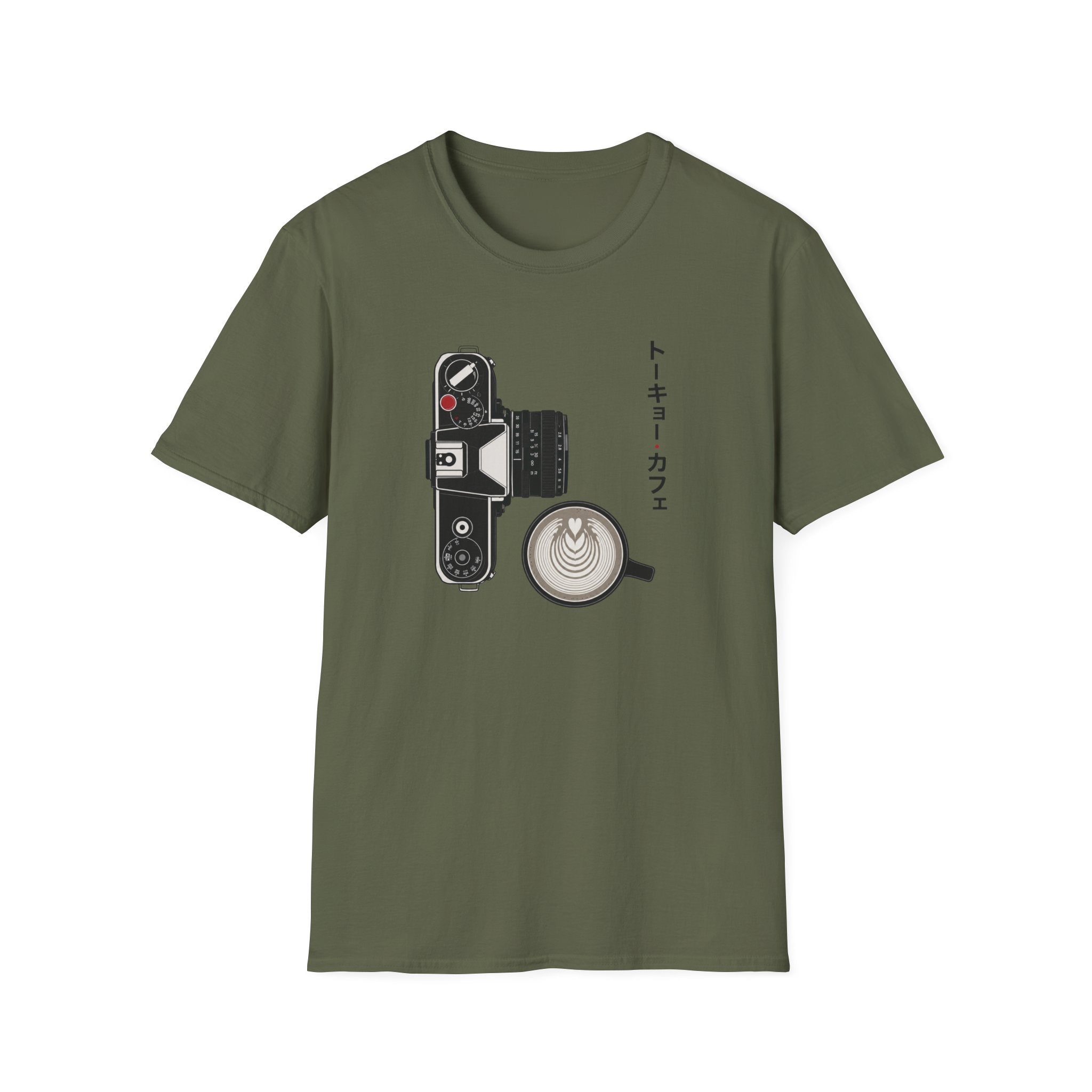 Coffee & Camera in Tokyo style T-shirt