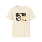 Shutter Speed & Coffee Flow T-shirt