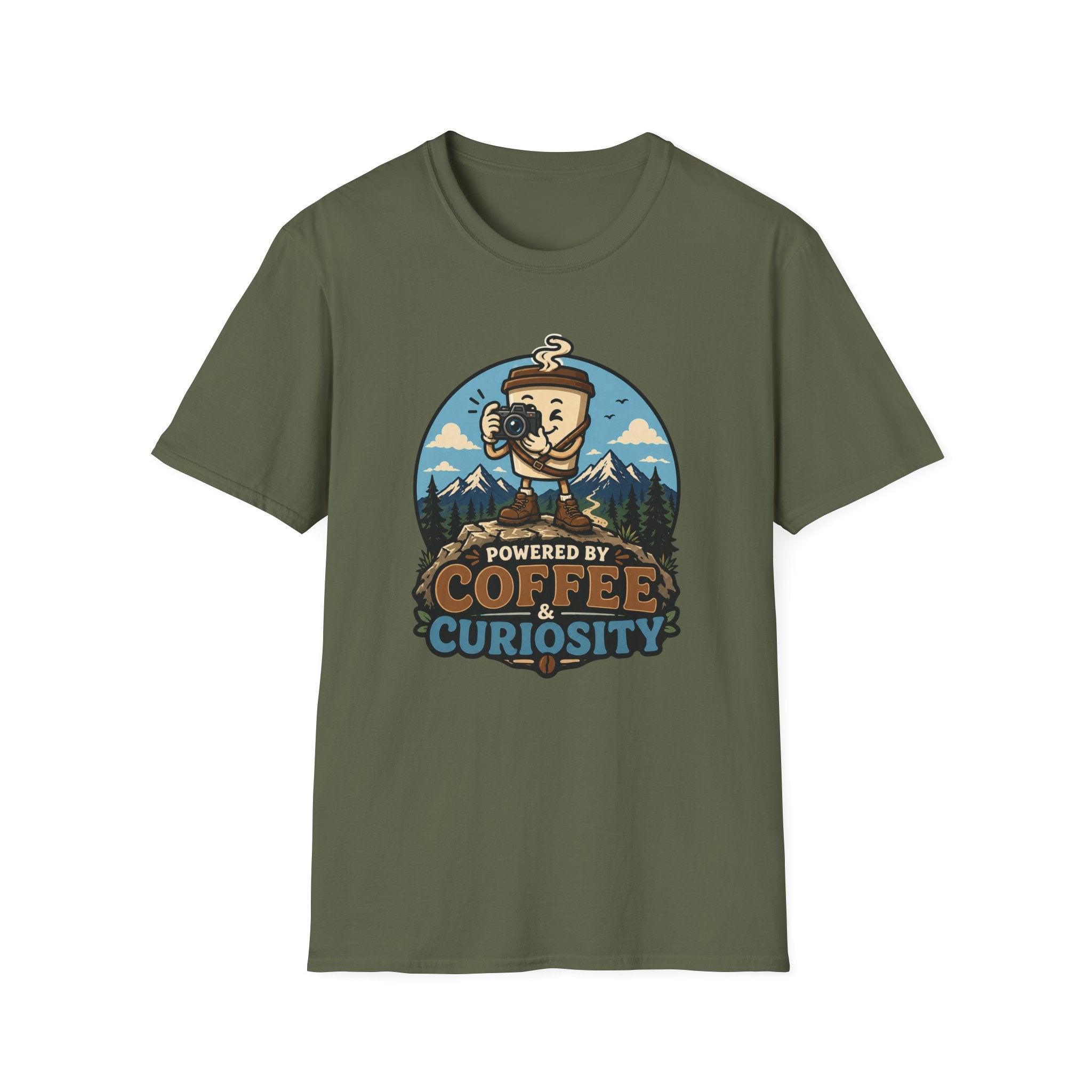 Powered by Coffee & Curiousity T-Shirt