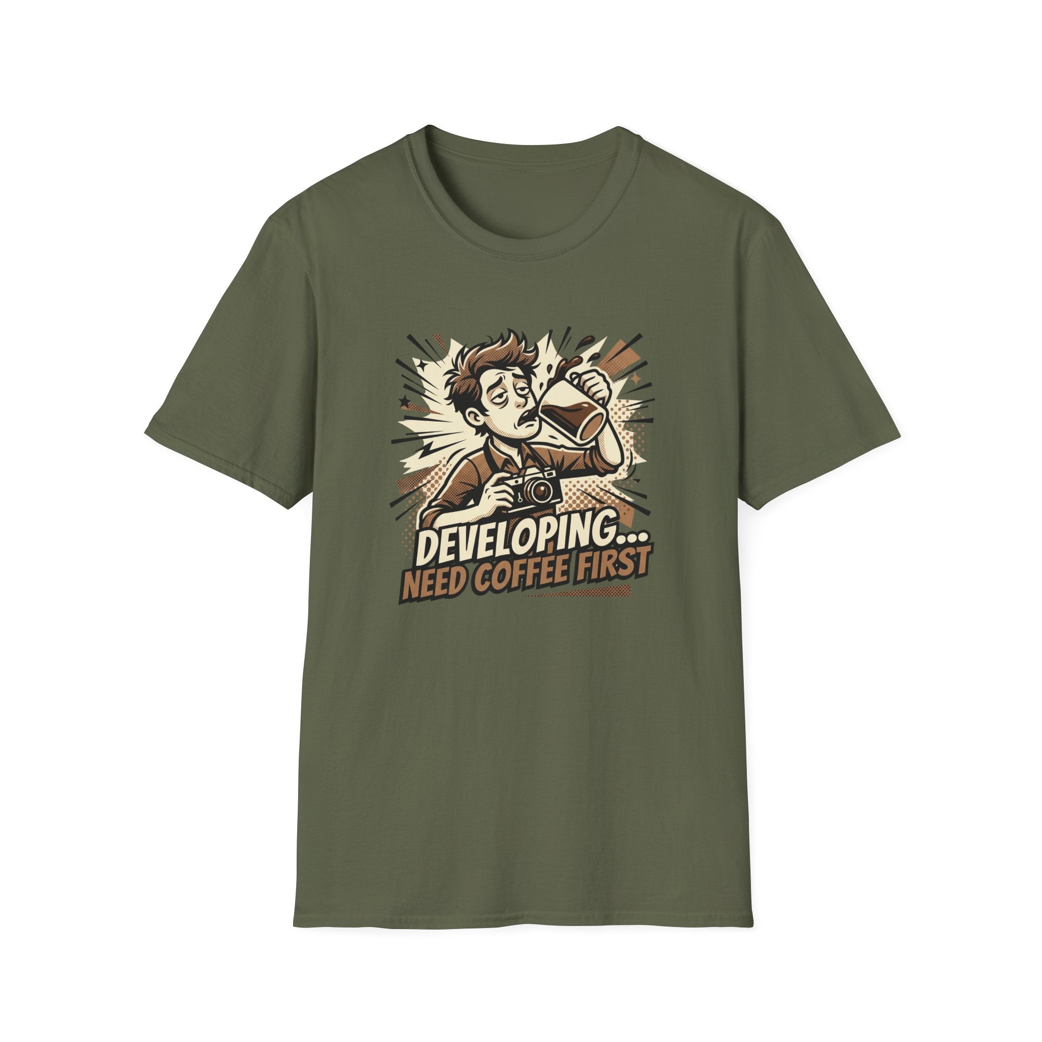 Developing Need Coffee First 2 T-Shirt