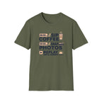 Morning Coffee, Photos, & Sunset Vibes T-shirt