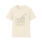Camera, Iced Coffee, Sun. Summer’s Here T-shirt