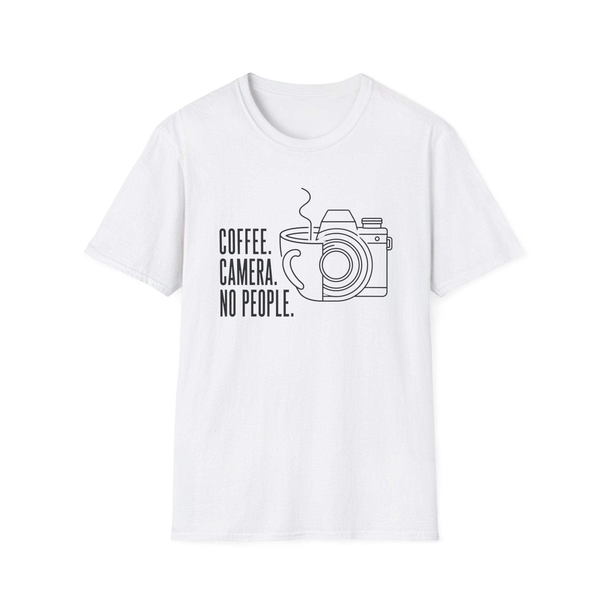 Coffee & Camera Fusion Art - T-Shirt