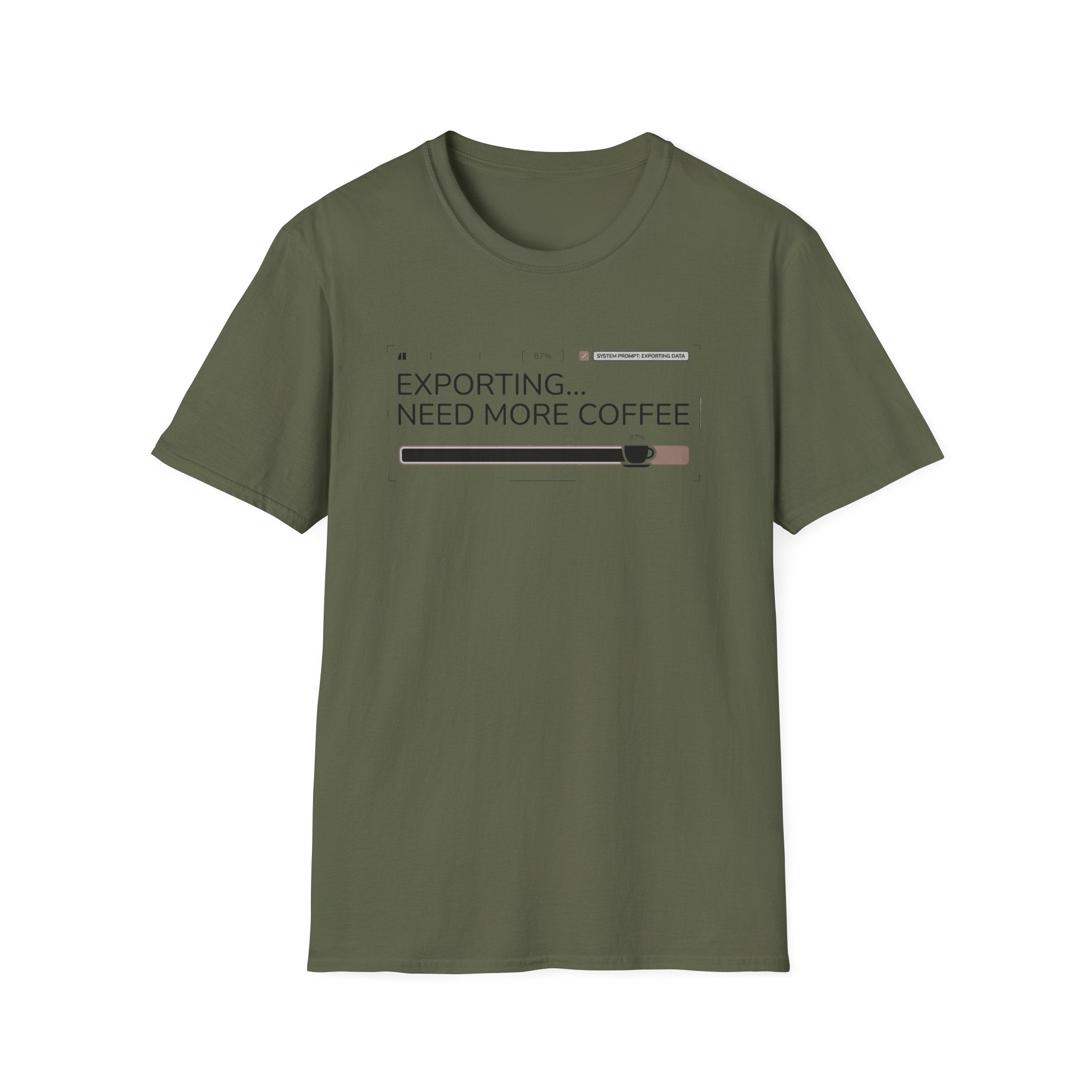 Exporting Need More Coffee T-Shirt
