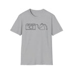 Camera Coffee Line Art T-Shirt
