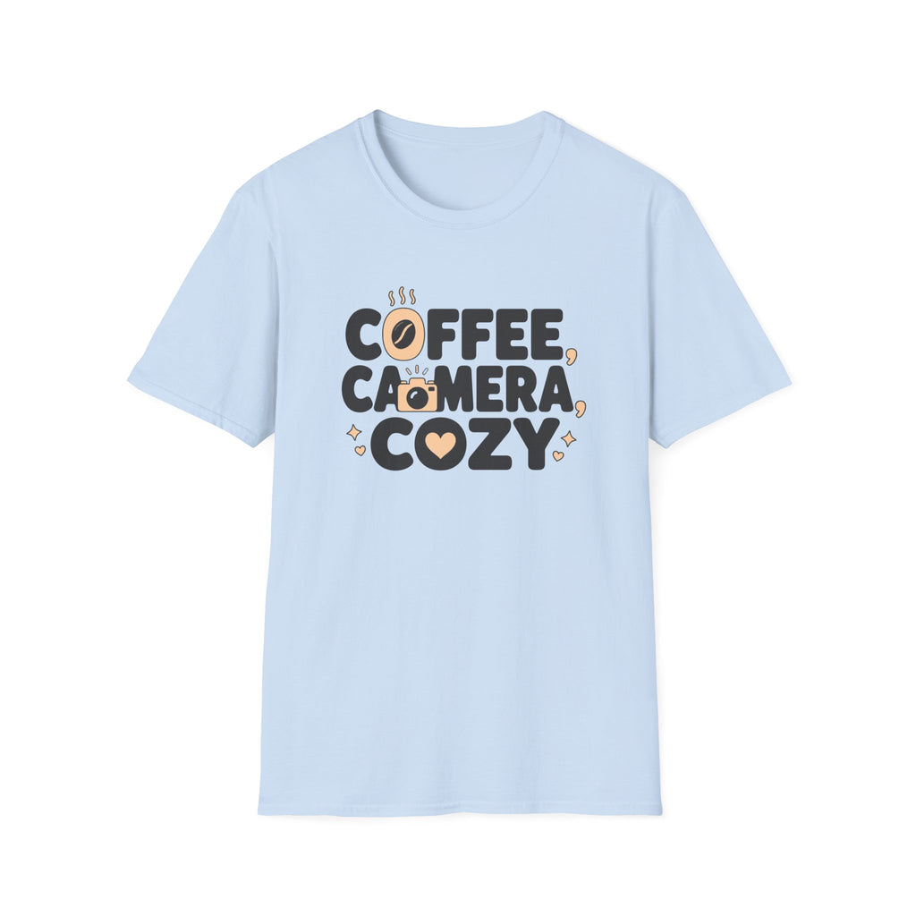Coffee Camera Cozy Vibes T-shirt