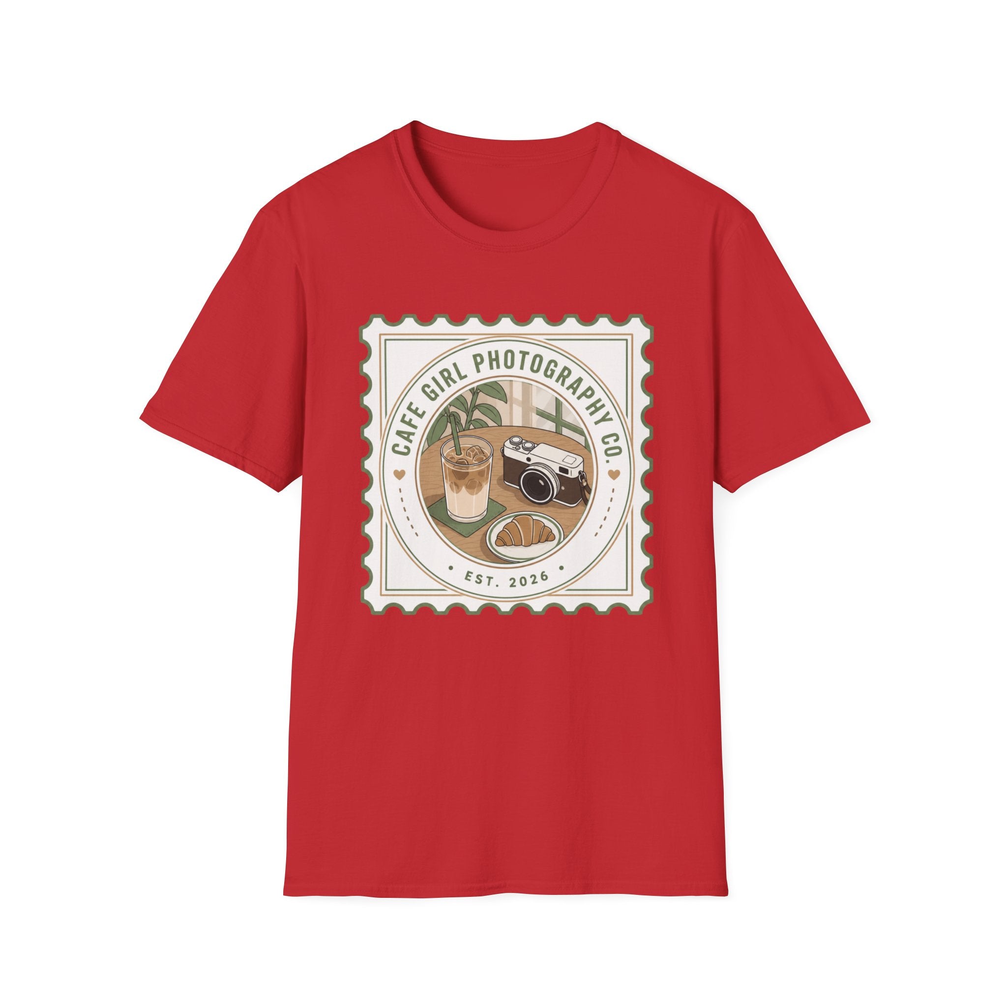 Cafe Girl Photography Badge T-shirt