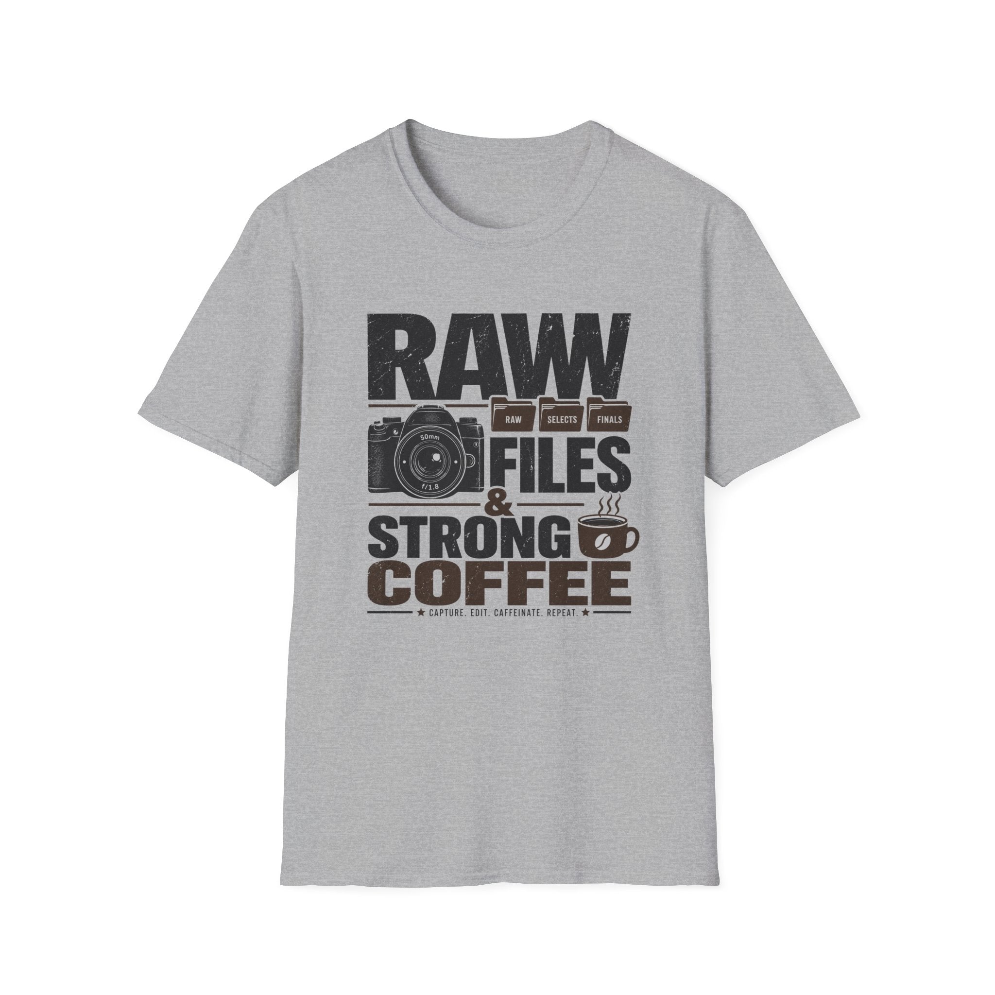 Raw Files & Strong Coffee T-Shirt