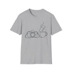 Camera & Cup Line Art T-Shirt