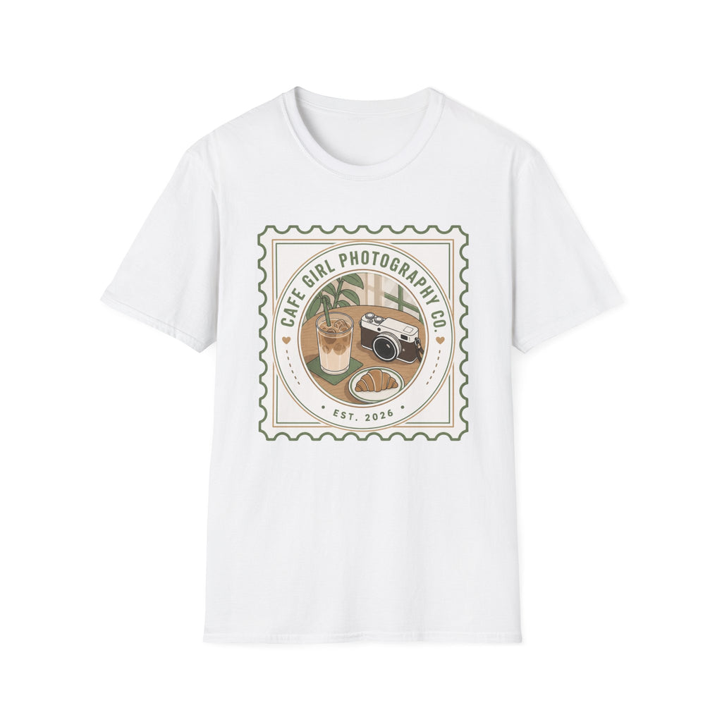 Cafe Girl Photography Badge T-shirt