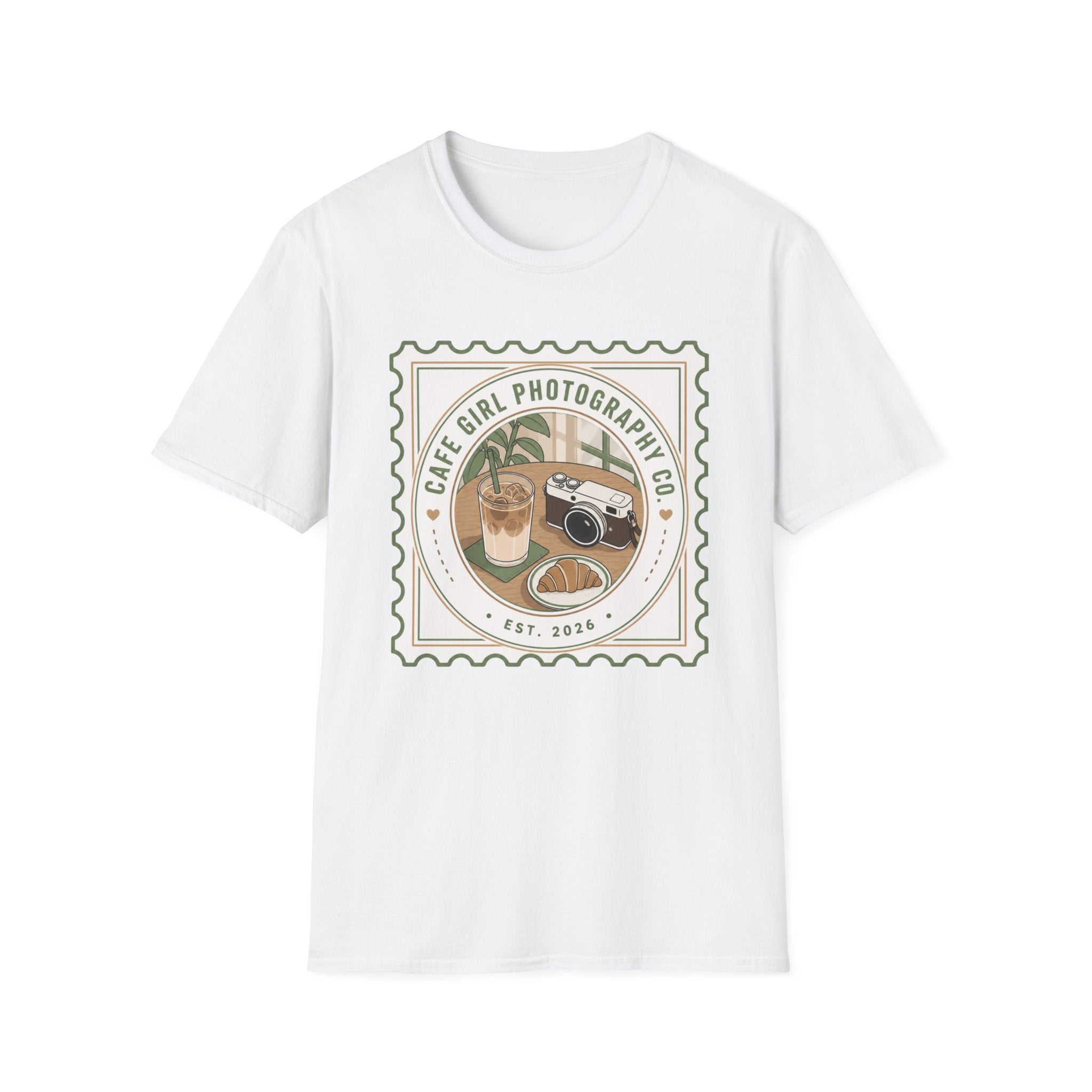 Cafe Girl Photography Badge T-shirt