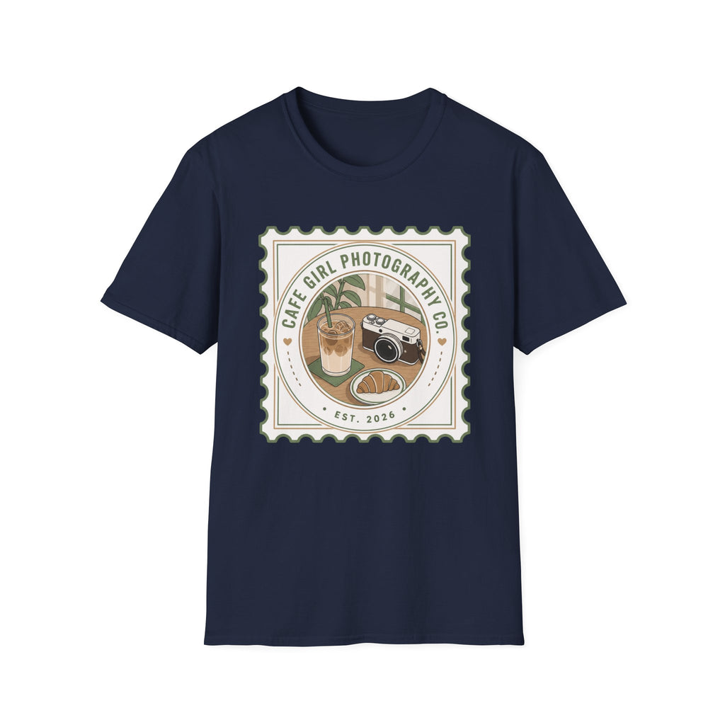 Cafe Girl Photography Badge T-shirt