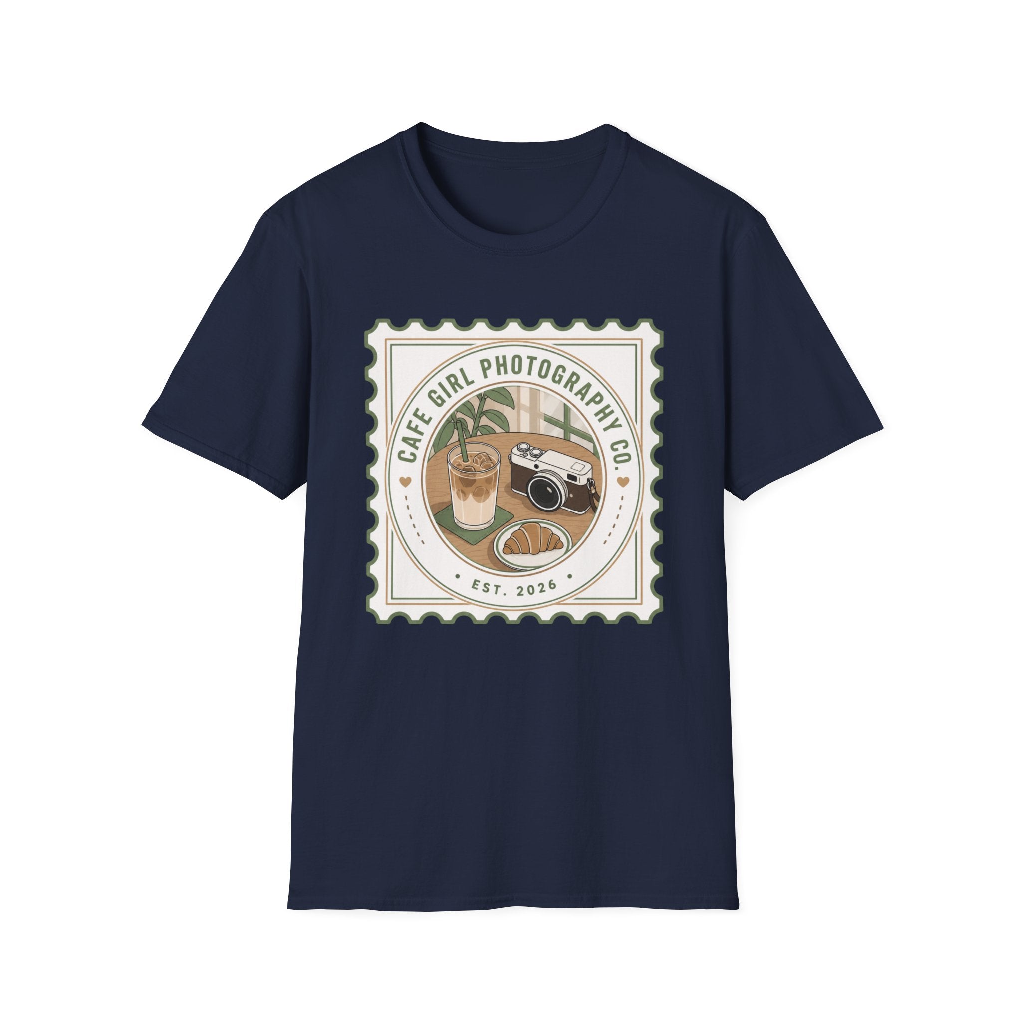Cafe Girl Photography Badge T-shirt