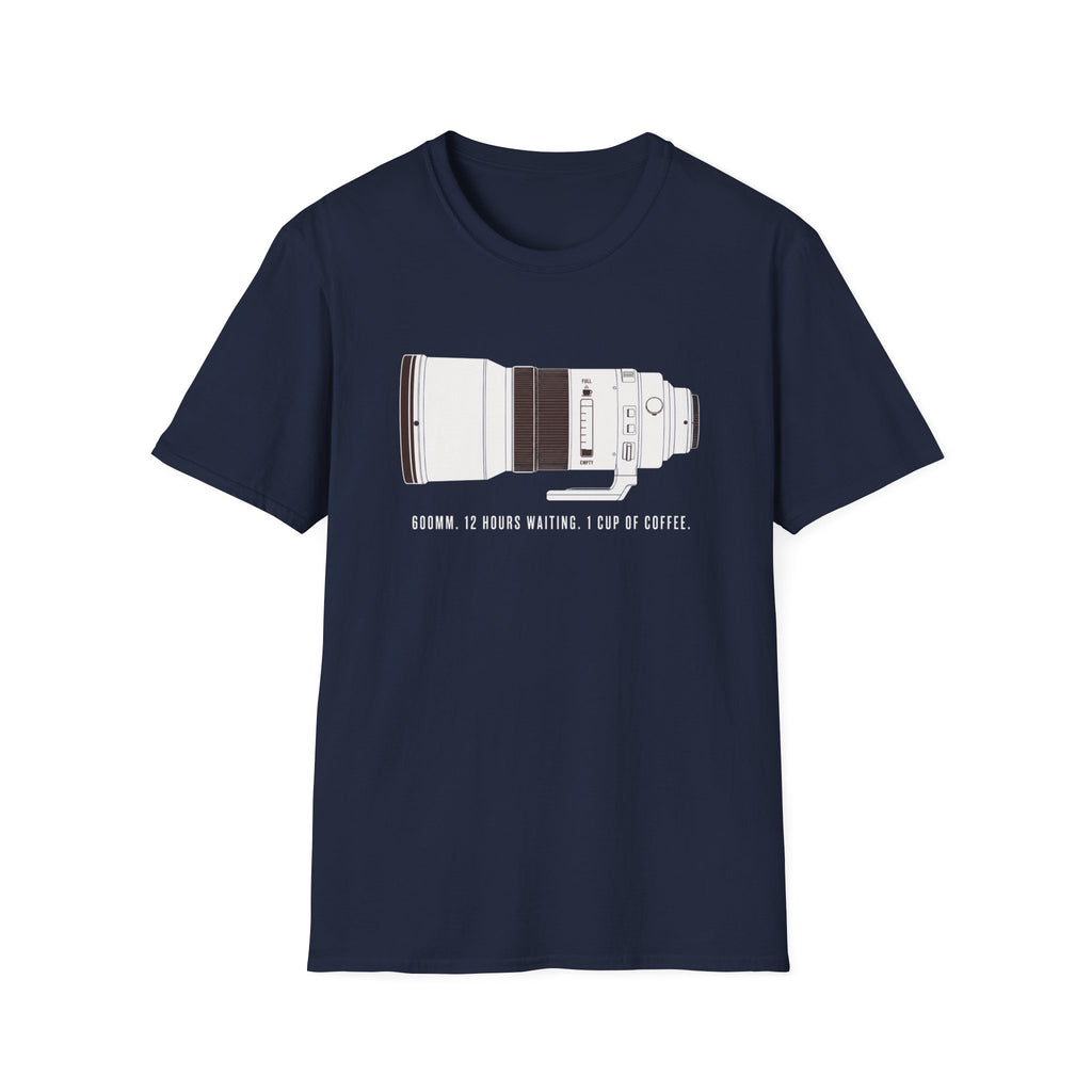 Telephoto Lens With Coffee Motif T-shirt