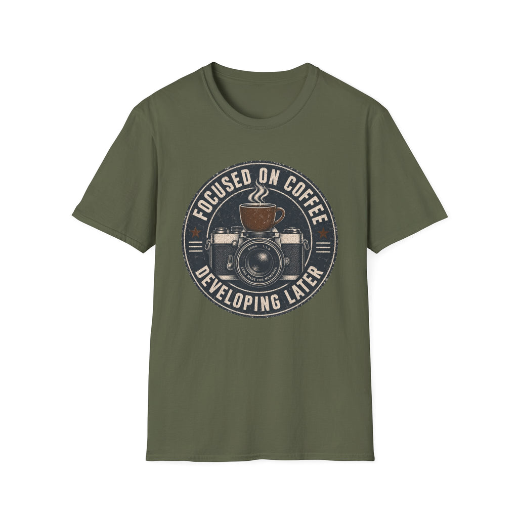 Focused on Coffee Developing Later T-Shirt