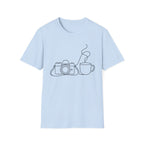Camera & Cup Line Art T-Shirt