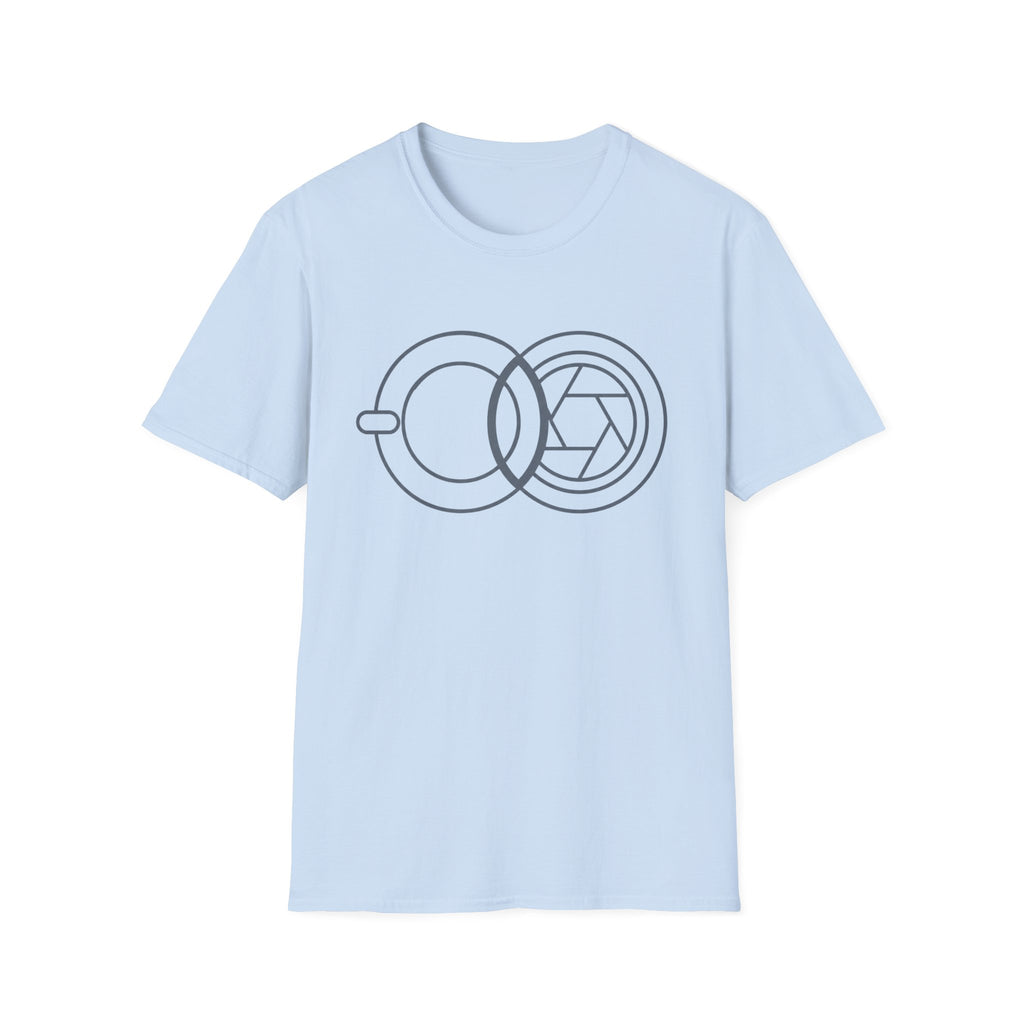 Geometric Cup & Lens Line T-Shirt