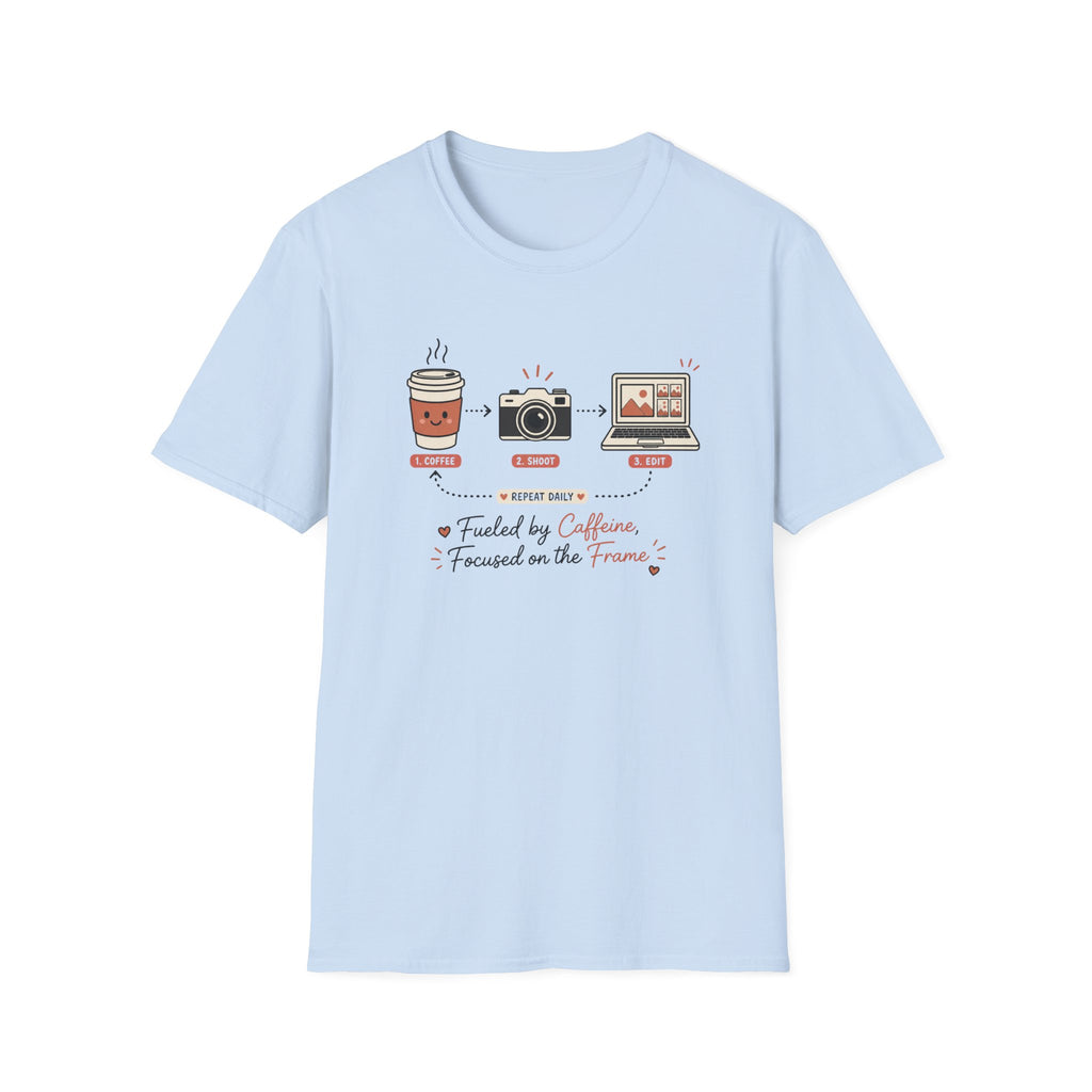 Caffeine-powered Creative Workflow Cycle T-shirt