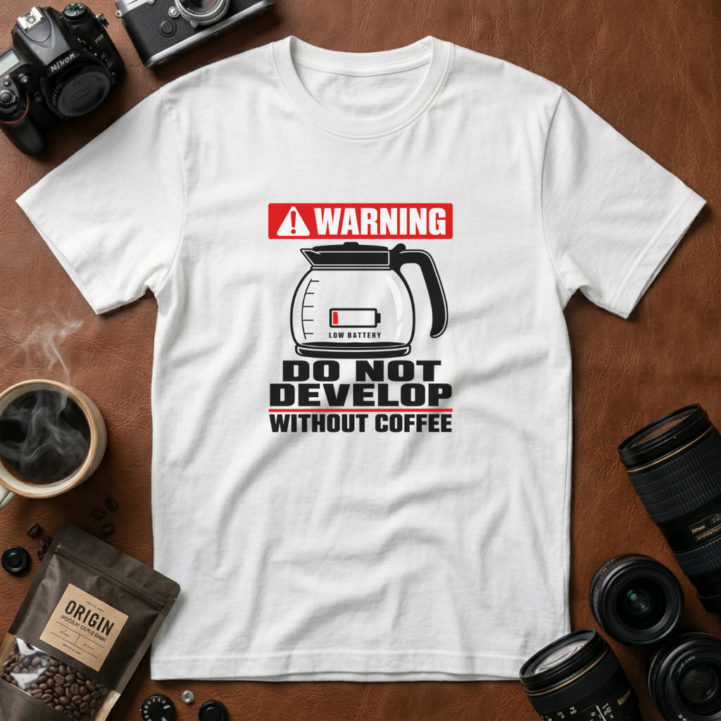 Do Not Develop Without Coffee T-Shirt