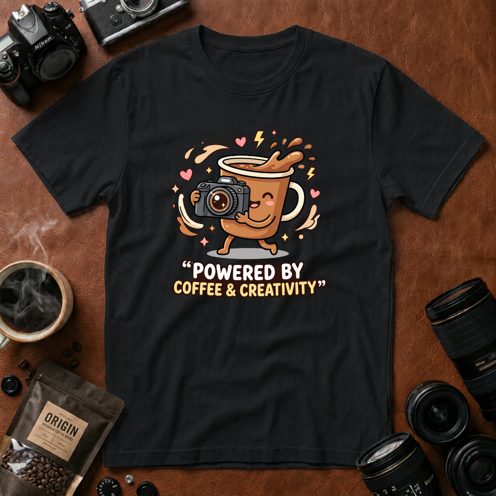 Powered by Coffee & Creativity T-Shirt