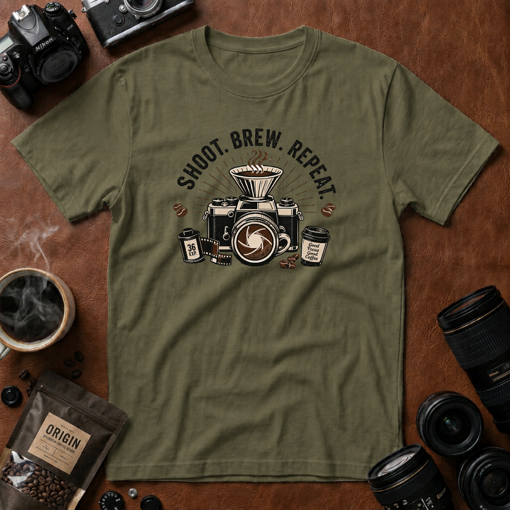 Shoot Brew Repeat T-Shirt
