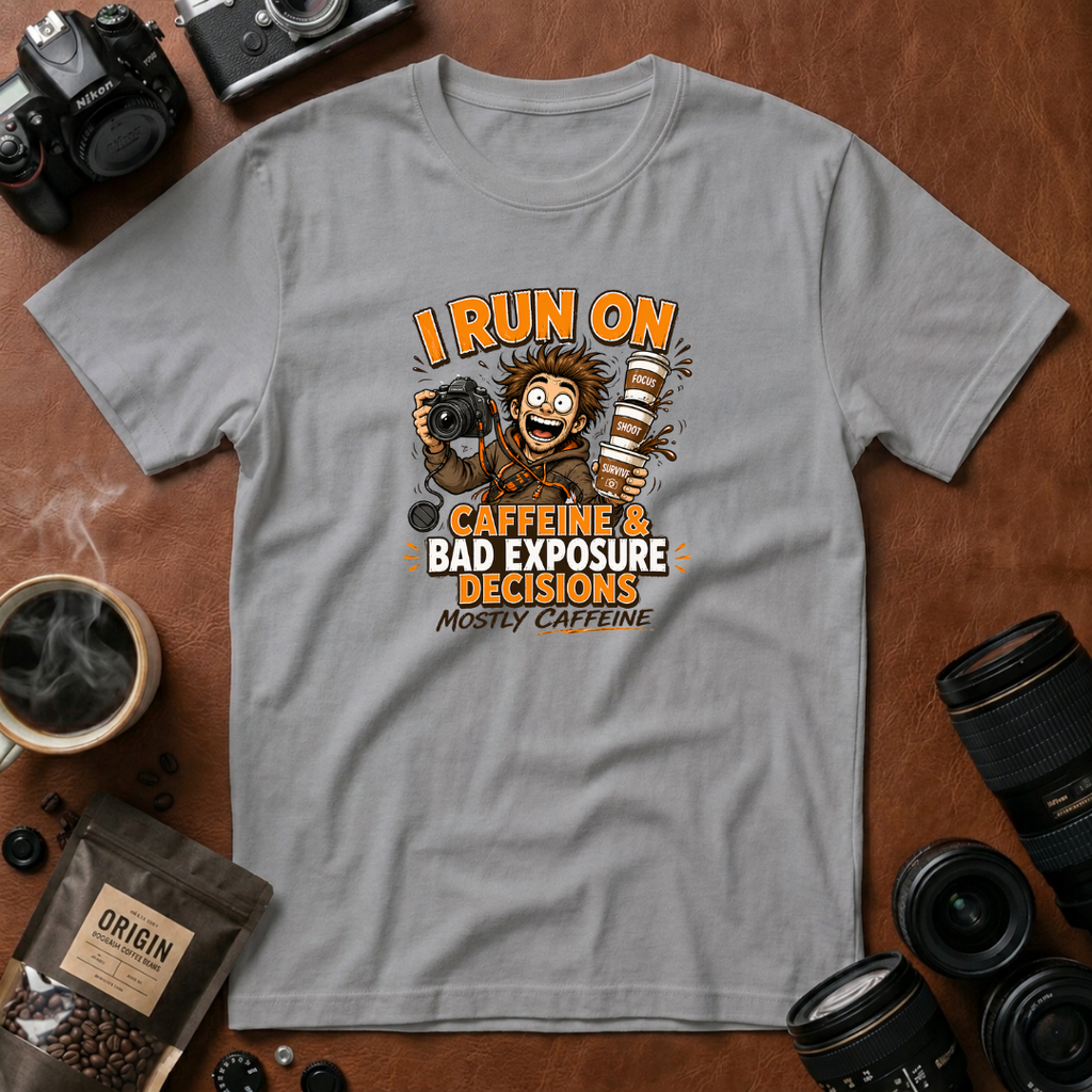 I Run on Caffeine & Bad Exposure Decisions T-Shirt
